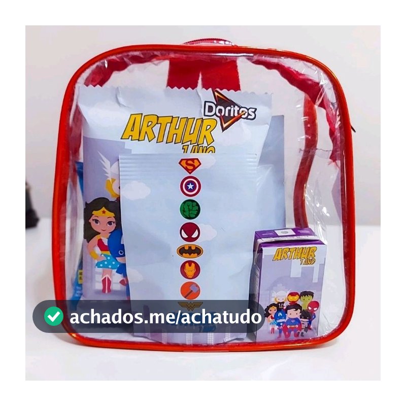 kit 10 mochila infantil tipo cristal praia viagens