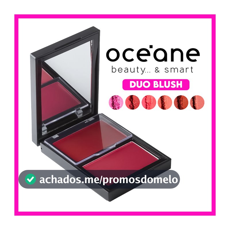 Océane Edition Duo Blush 10,2g (Possui duas opções de Blush uma em Pó e outra Cremoso)