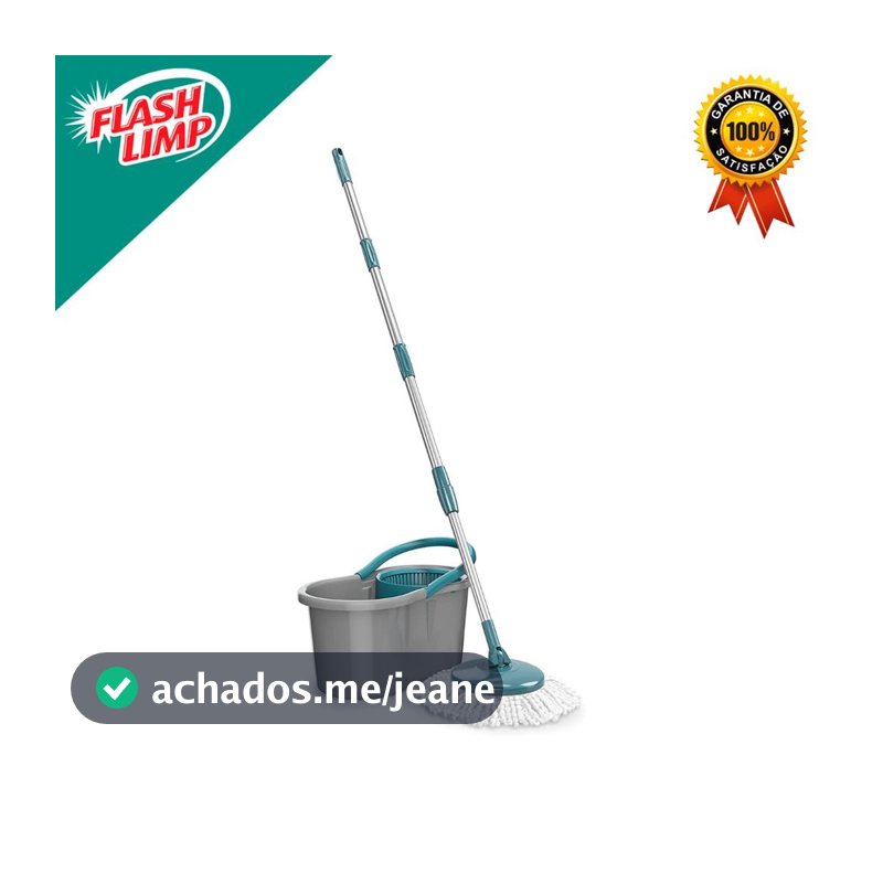 Mop FIT Giratorio, balde com 8 litros, MOP5010 , Flash Limp