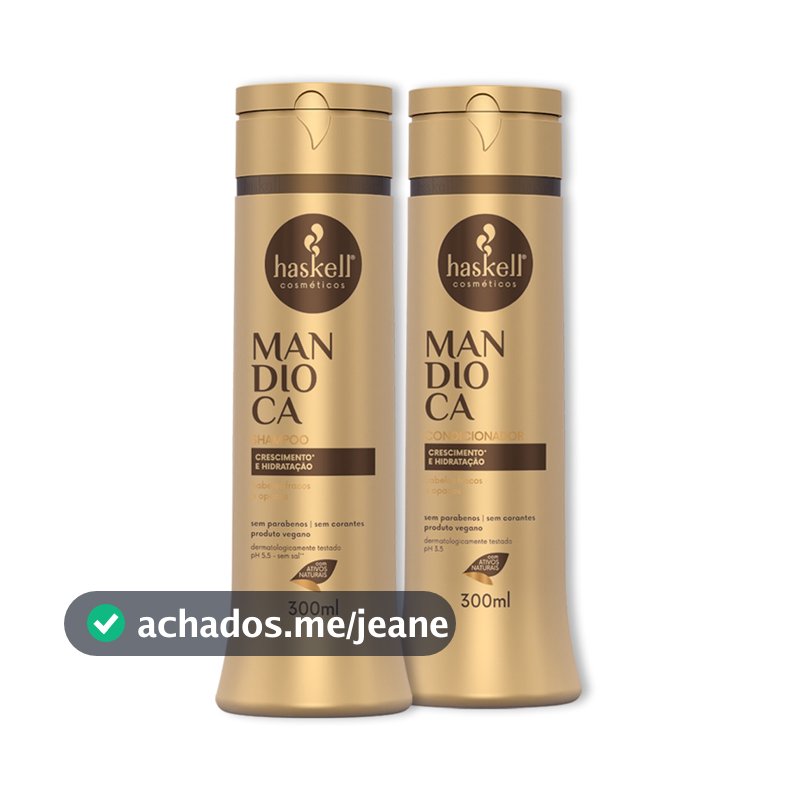Kit Haskell Mandioca Shampoo E Condicionador 300ml