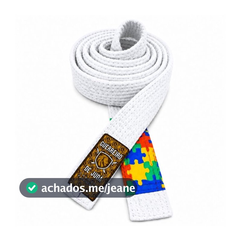 Faixa branca de jiu-jitsu/ autismo CLASSICA