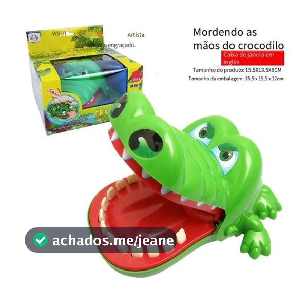 Jogo de desafio de brinquedo de crocodilo, dinossauro e rato para morder os dedos