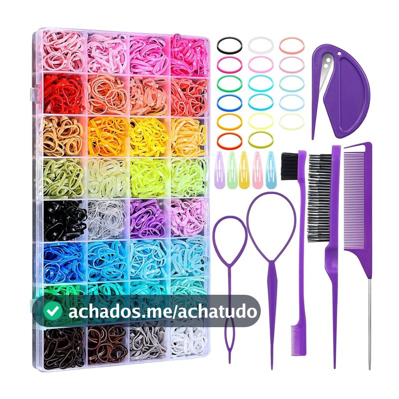 VMI Mini Coleção De Laços De Cabelo-32 Cores Elásticos Ferramentas De Estilo Acessórios Suaves Para Mulheres Meninas Pre