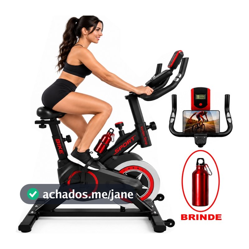 Bicicleta Ergometrica Spinning Academia Profissional Sport Com Sensor De Frequência Cardíaca