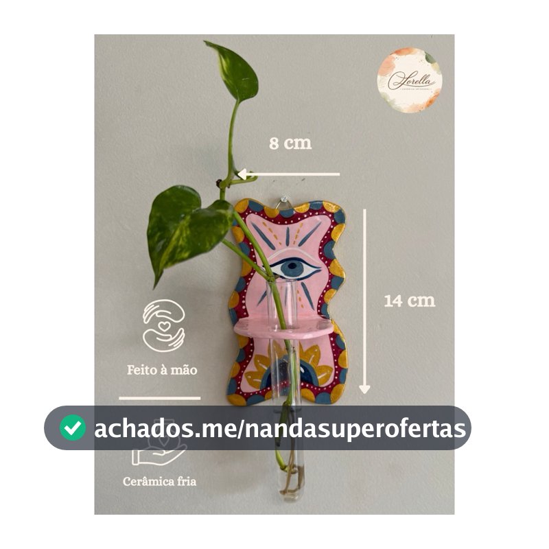 Vaso em cerâmica fria decoração para parede vaso para muda