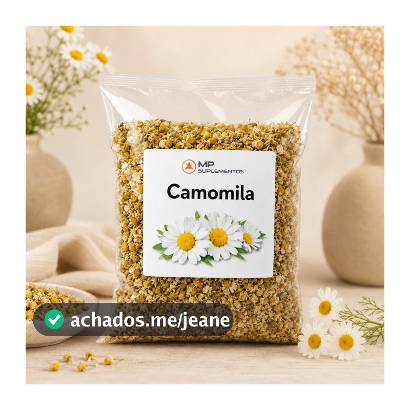 Camomila Flor para Chá 1kg Flores Selecionadas e Naturais Qualidade Premium