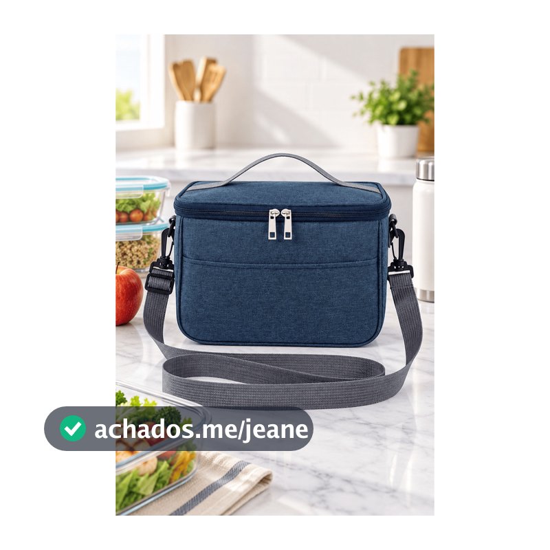Bolsa Térmica Marmita Lancheira Com Alça Ajustável