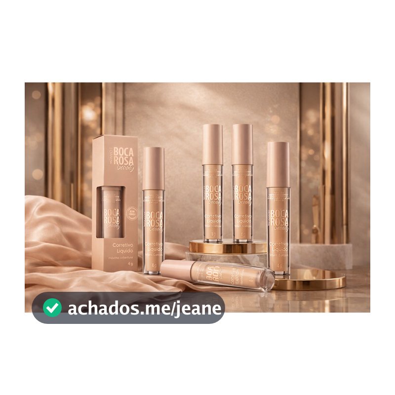 Corretivo Líquido Boca Rosa Beauty Alta Cobertura Longa Duração Efeito Natural 4g