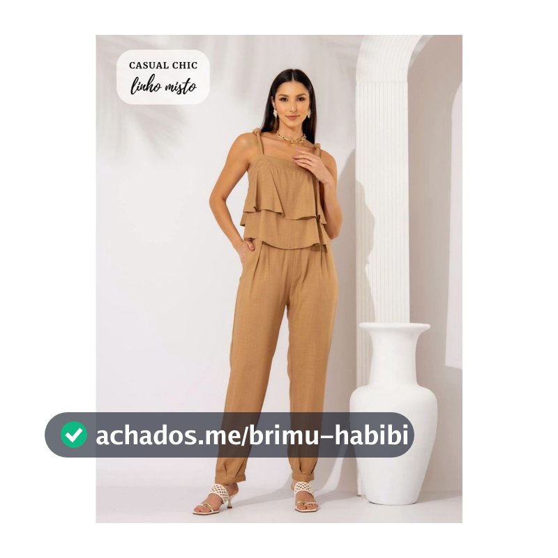 Conjunto em Linho Misto – Elegância e leveza em cada detalhe