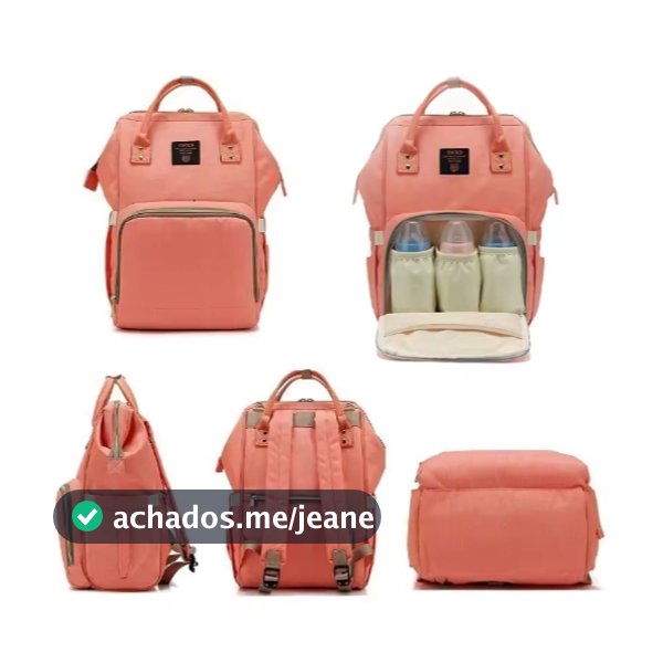 Mochila De Maternidade De Fraldas Grande Capacidade Lequeen Para Bebê