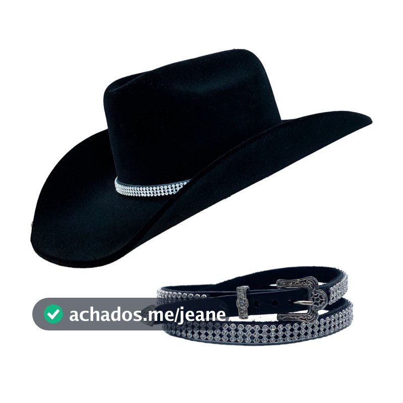 Chapéu Country Americano Bandinha Premium Cowgirl Rodeio Barretos Sertanejo Feminino