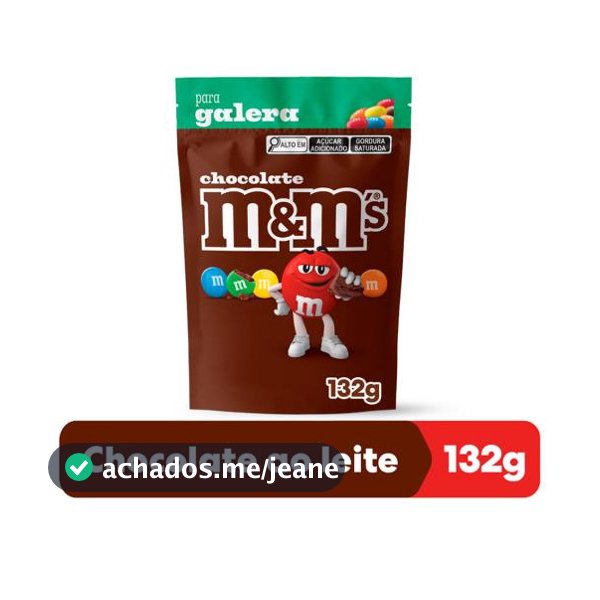 Chocolate M&M'S Ao Leite 132g