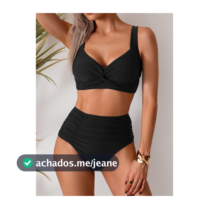 Novo Biquíni Feminino Sensual - Alto Cintura Separado, Apoio Ajustado, Moda Verão Conjunto Praia