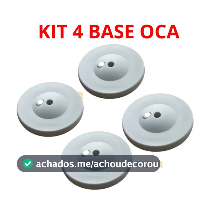 KIT 4  base Oca 21cmpara Suporte de Balão e Wind Banner Enchimento com Água ou Areia