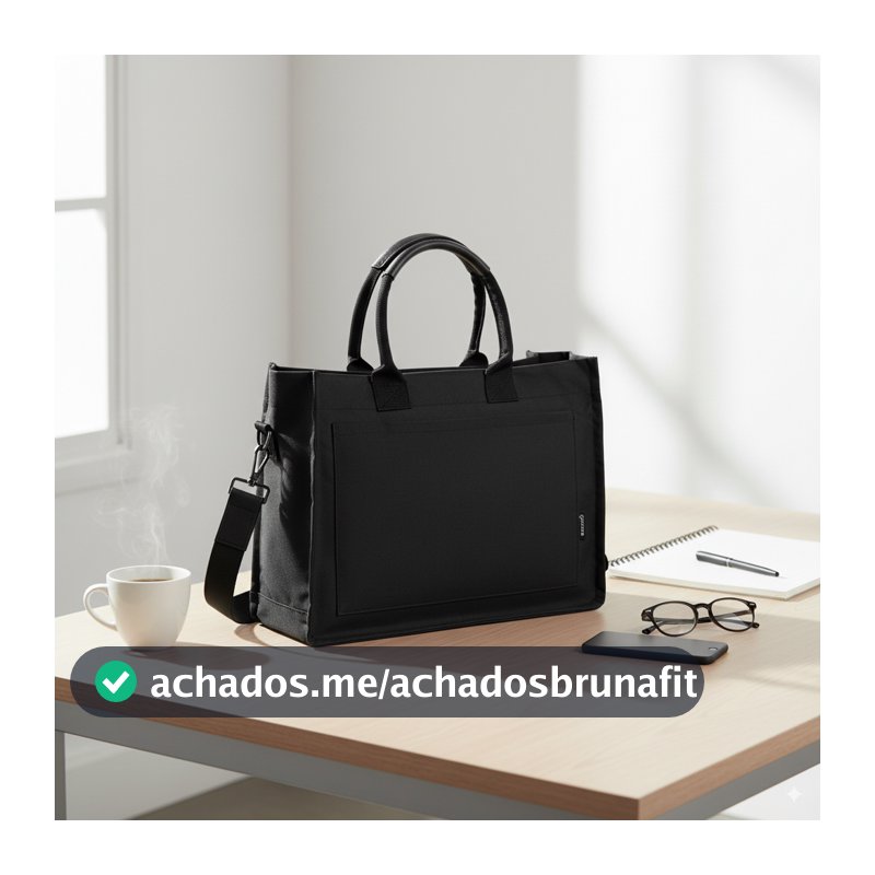Bolsa Tote Mini Feminina Gocase Bolsos Internos Minimalista com Porta-Notebook Executiva Bolsa Para Trabalho e Faculdade