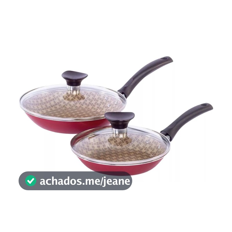 Jogo De Frigideiras Antiaderente Tramontina Em Aluminio Turim 16 e 20 Cm