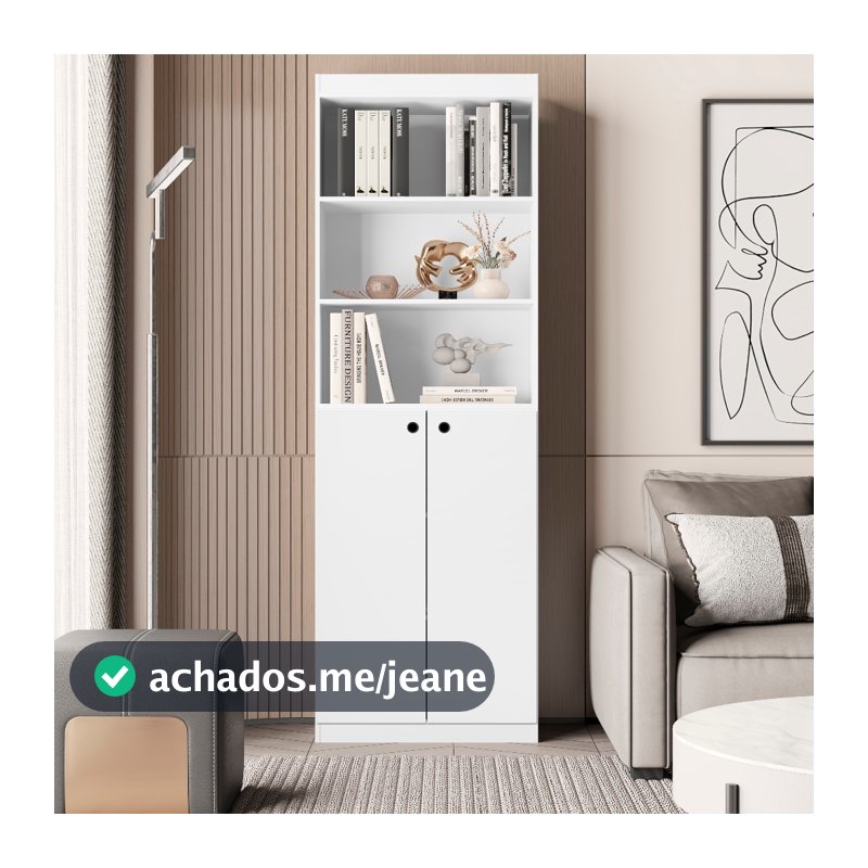 Armário Organizador 05 Prateleiras e 02 Portas Luxo - Várias Cores