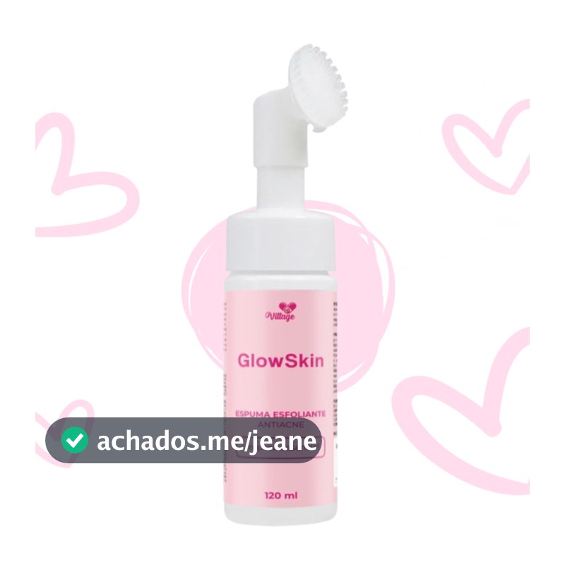 Espuma Sabonete Facial GLOW SKIN de Limpeza Com Aplicador 150ml