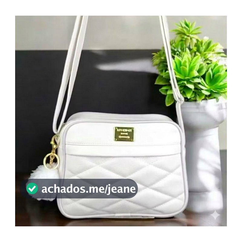 Bolsinha Feminina Pequena Moda Blogueira Com Alça Transversal Com Chaveiro Pompom