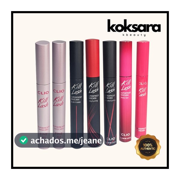 clio kill lash superproof mascara 7g (Sem Caixa 2 Em 1 Versão A Granel)