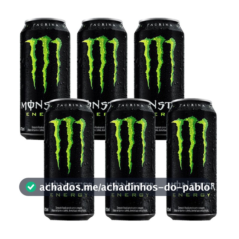Energético Monster Energy Original 473ml - 6 Unidades