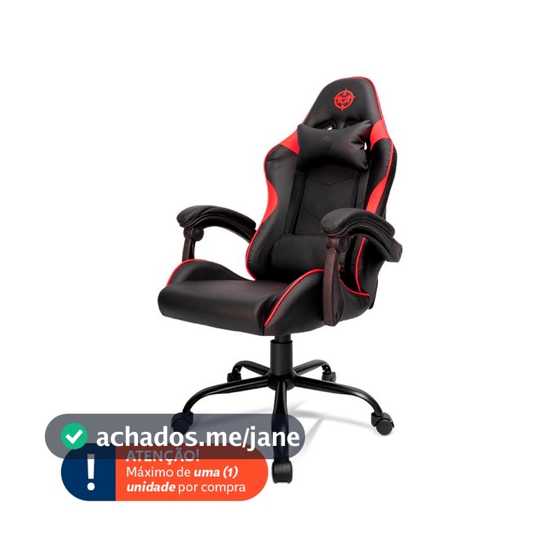 Cadeira Gamer TGT Heron TC2, Preto e Vermelho, TGT-HRTC-BR03