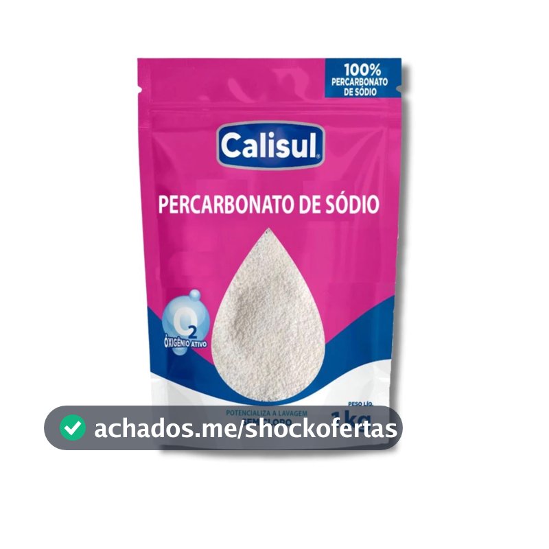 Percabonato 100% Puro Tira Manchas Roupas Brancas E Coloridas 1KG