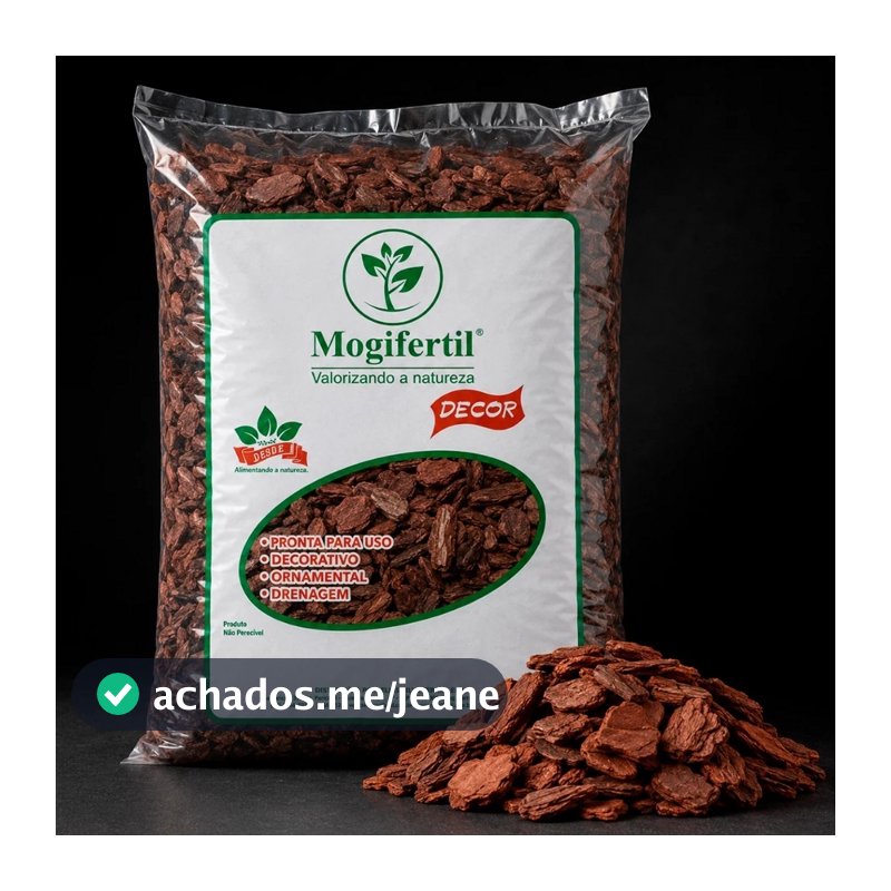 Cascalho 5L Casca de Pinus Natural Para Jardim Paisagismo Vasos Plantas Drenangem Seca Cultivo