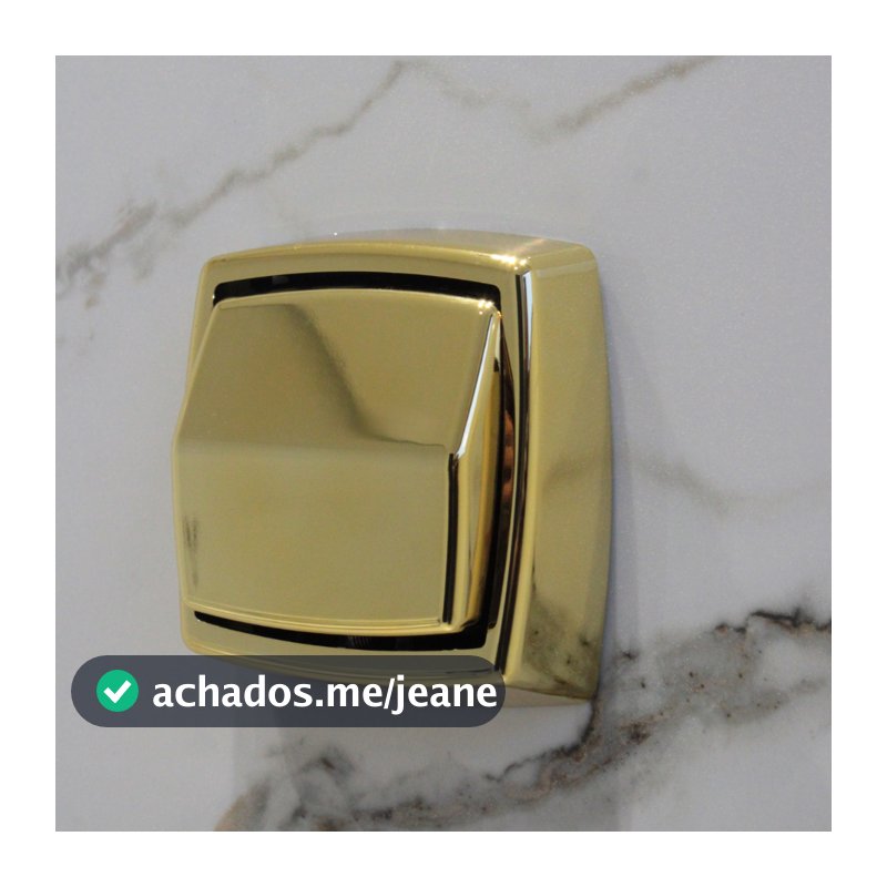 Acabamento Para Válvula De Descarga Vaso Sanitário Banheiro Deca Hydra Docol Dourado Gold Brilhante
