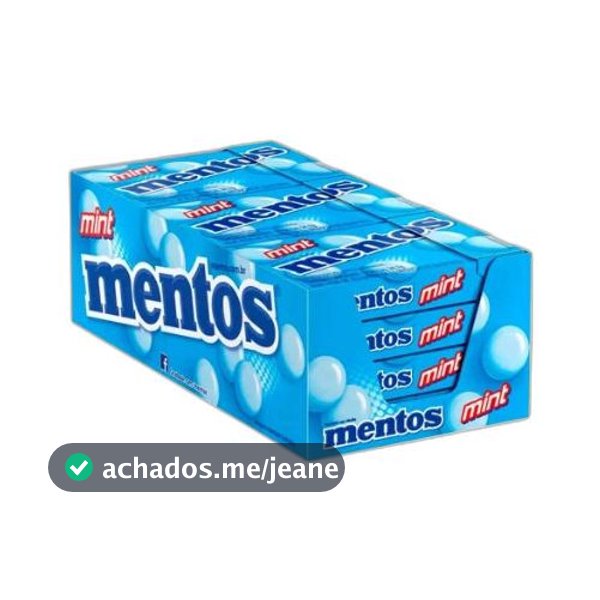 Drops Mentos Mint Van Melle Com 12 Unidades De 24,1g