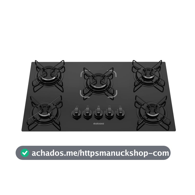 Cooktop Itatiaia Essencial 5 Bocas Preto – Bivolt 127V/220V com Acendimento Automático