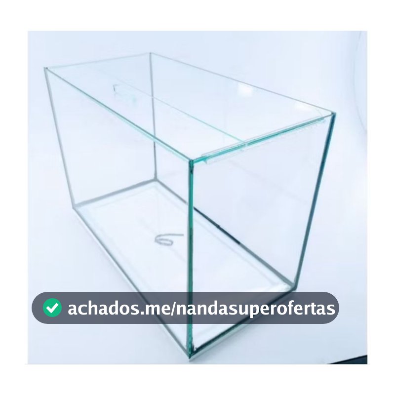 Aquário N6 45x21x28cm Retangular 26 Litros Beteira Vidro 3mm  incolor p/ peixes ornamental plantas natural e artificial