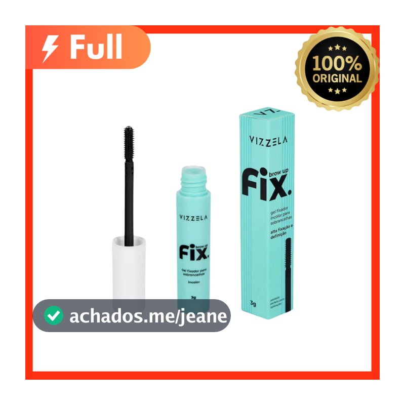 Brow up fix Gel Fixador Para Sobrancelhas Lançamento – Vizzela 100% Original