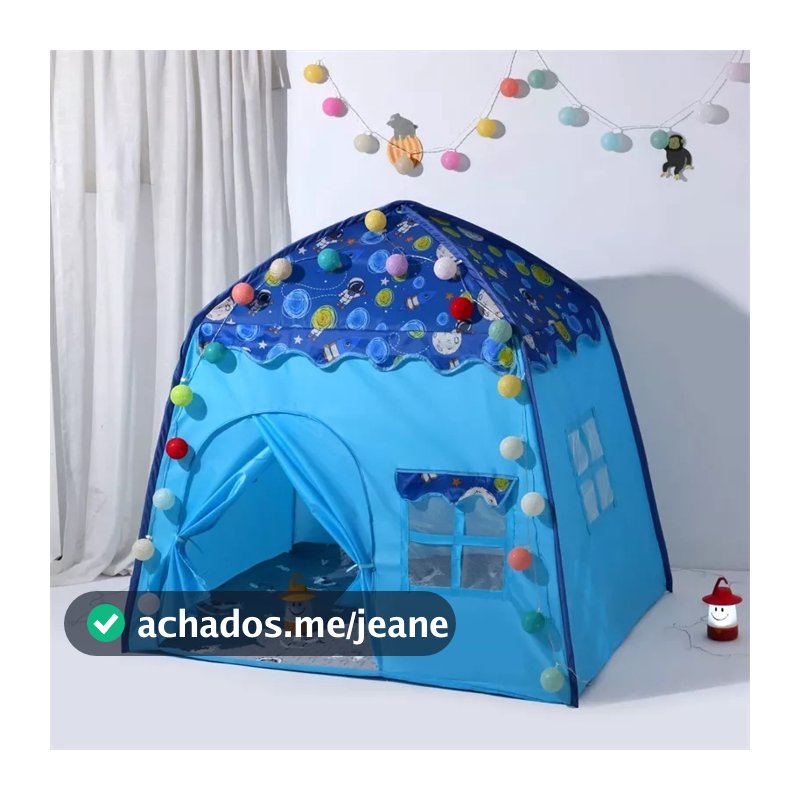 Barraca Infantil Menino azul foguete 1.3M cabana Menina princesa grande menor preco promocao