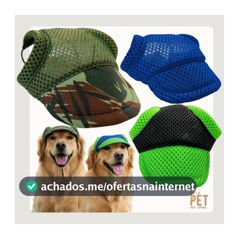 Boné Para Cachorro e Gato - Várias cores e modelos