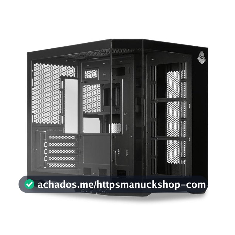 Gabinete Gamer Aquário Mancer CV700L, Mid Tower, Lateral De Vidro, Preto, MCR-CV700L-BK