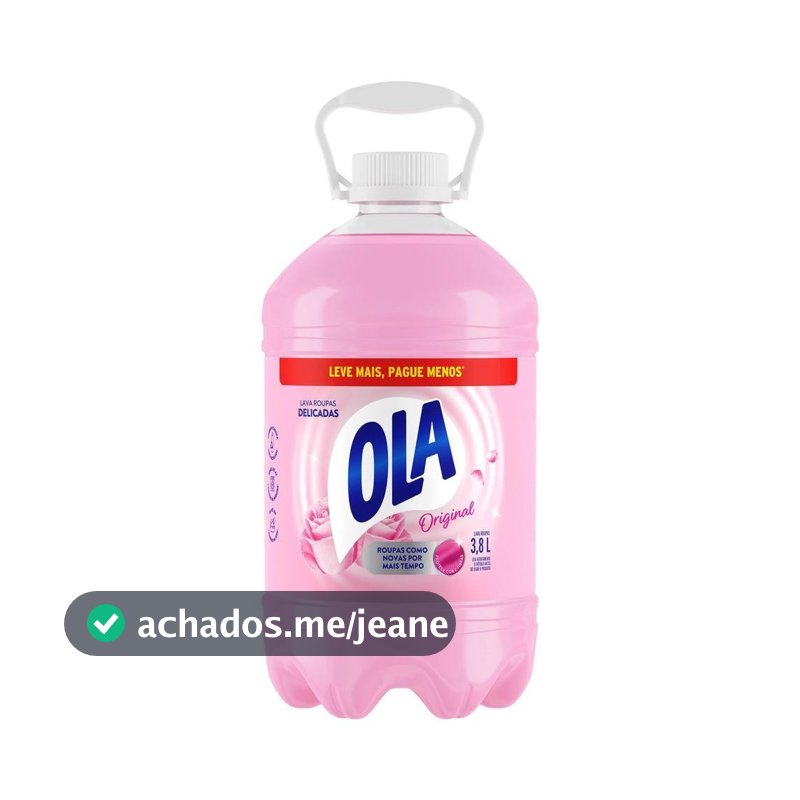 Sabão Líquido Ola Original para Roupas Finas e Delicadas 3,8L