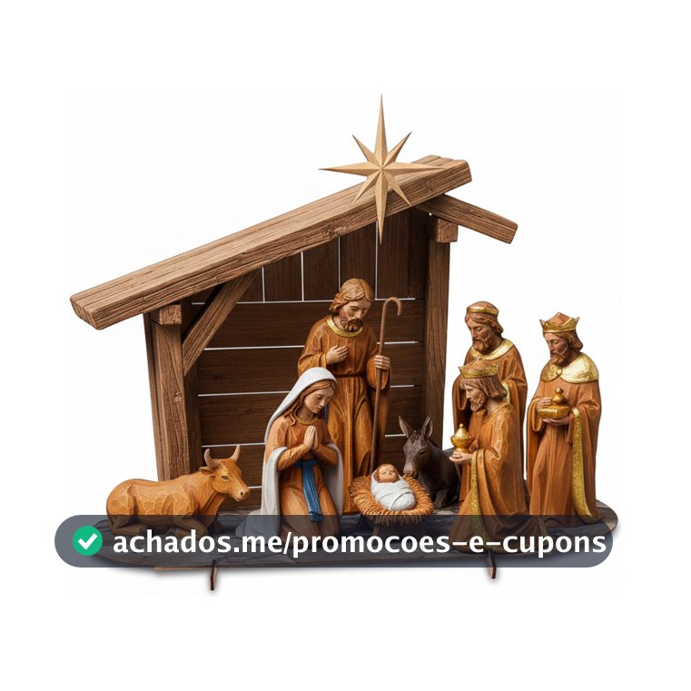 Presépio De Natal Manjedoura Decoração Enfeite Natalino Mdf