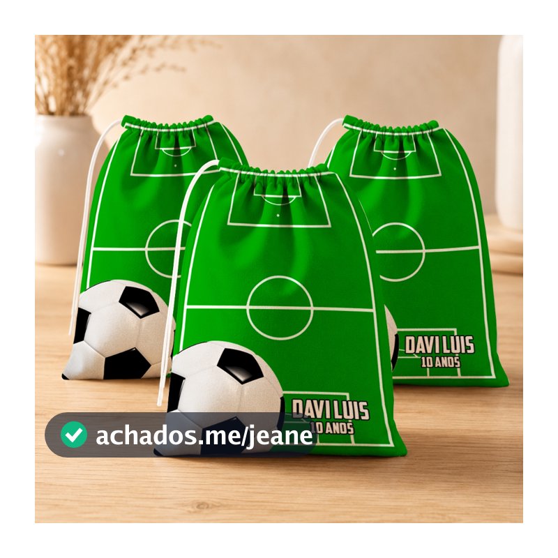 Kit 30 Futebol Varias opções  Lembrancinha Personalizada para Festa Infantil Aniversário e Eventos (15x20)