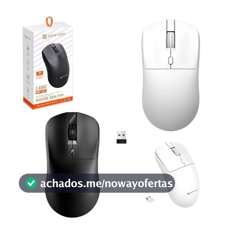 Mouse Sem Fio Gamer Portátil 2.4G 1600 DPI Wiresless Alta Precisão Ergonômico Escritório Notebook PC