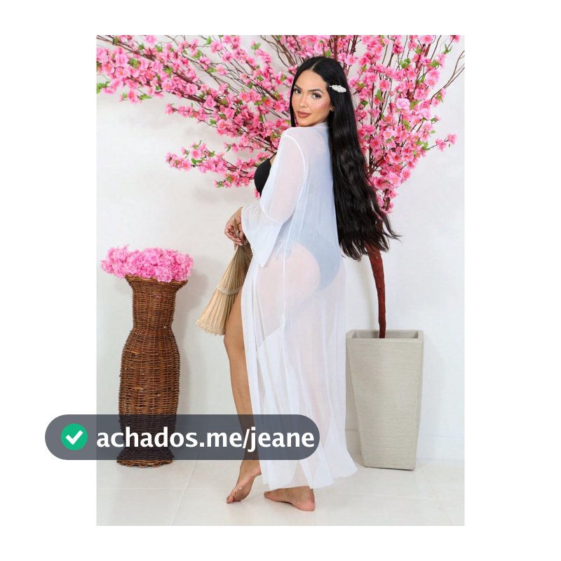 Saida De Praia kimono manga 3/4  Verão 2026