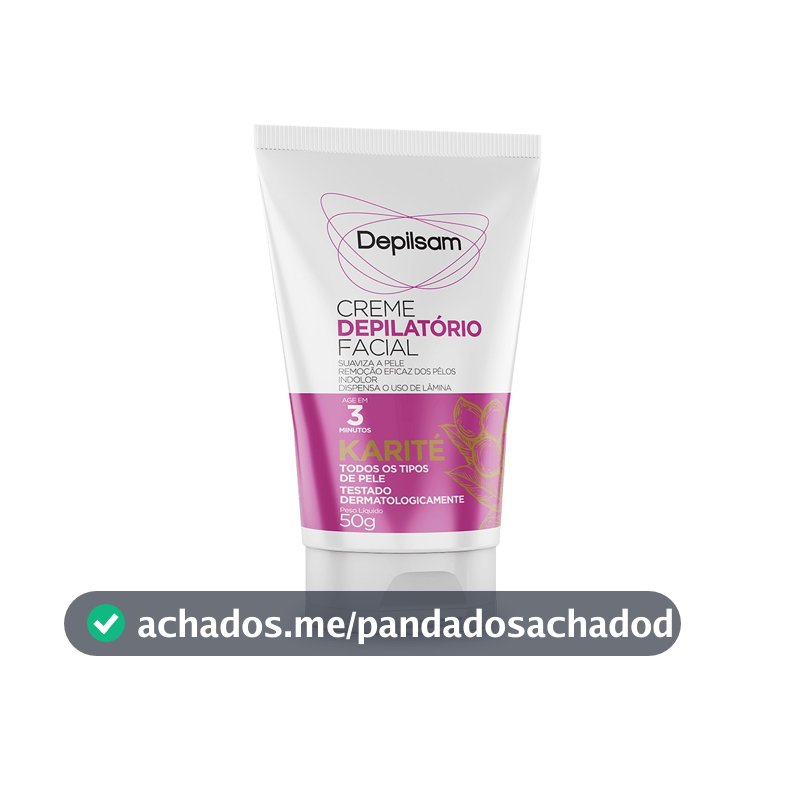 Creme Depilatório Facial Depilsam Karité 50G