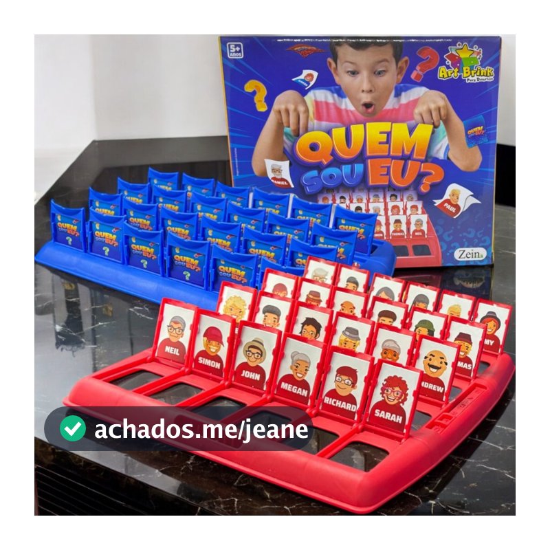 Jogo Quem Sou Eu Educativo Diversão Em Família Férias 2 Tabuleiros
