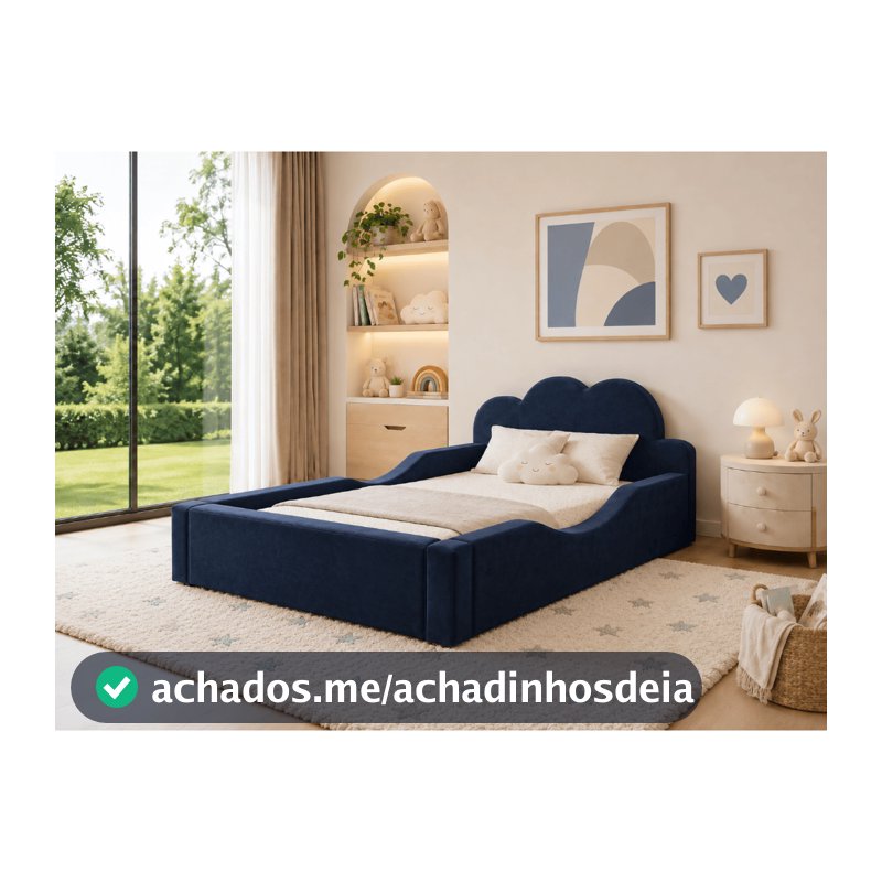 Mini Cama Infantil Montessoriana Pompom Espuma D26 Soft Proteção Lateral Bege Rosa Azul Com Colchão