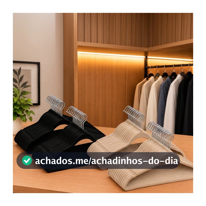 Kit 100 Cabides De Veludo Slim Antideslizante Ultrafinos