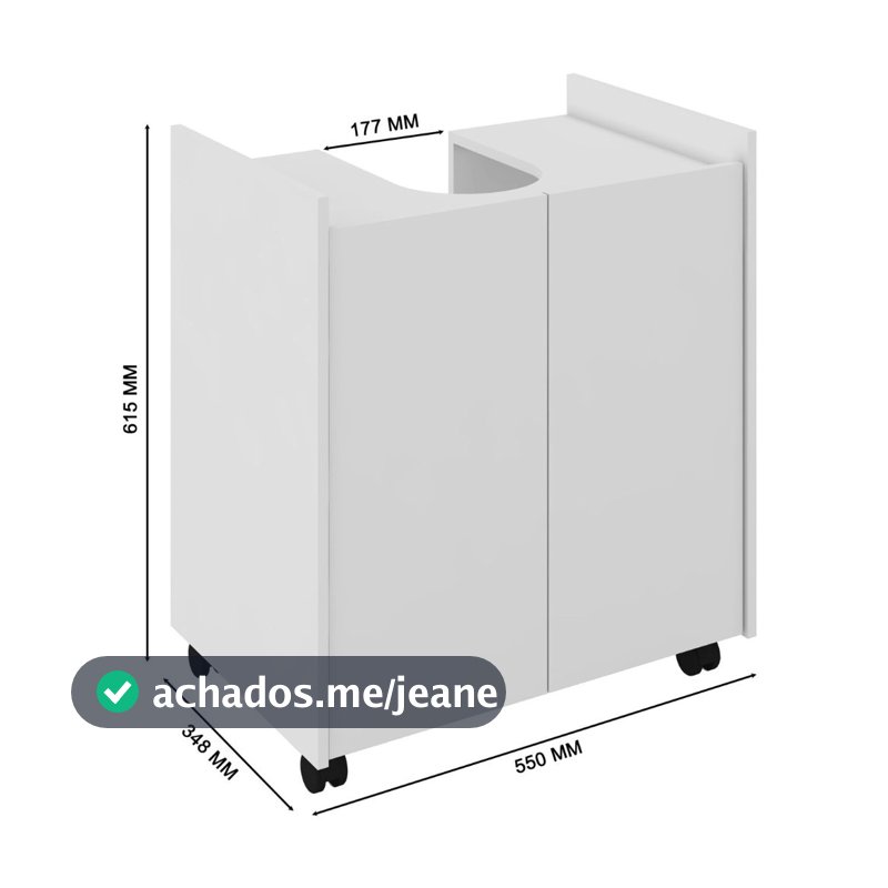 Gabinete Armário Coluna de Pia Banheiro Branco  Promoçao /Queima Estoque