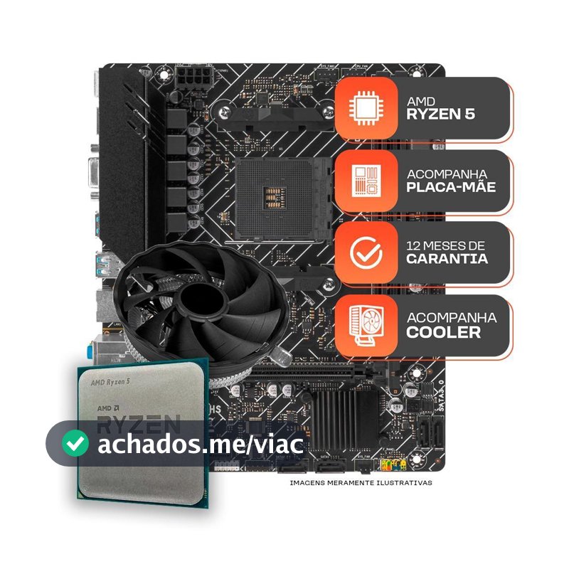 Kit Upgrade Gamer, AMD Ryzen 5 3400G, A520M