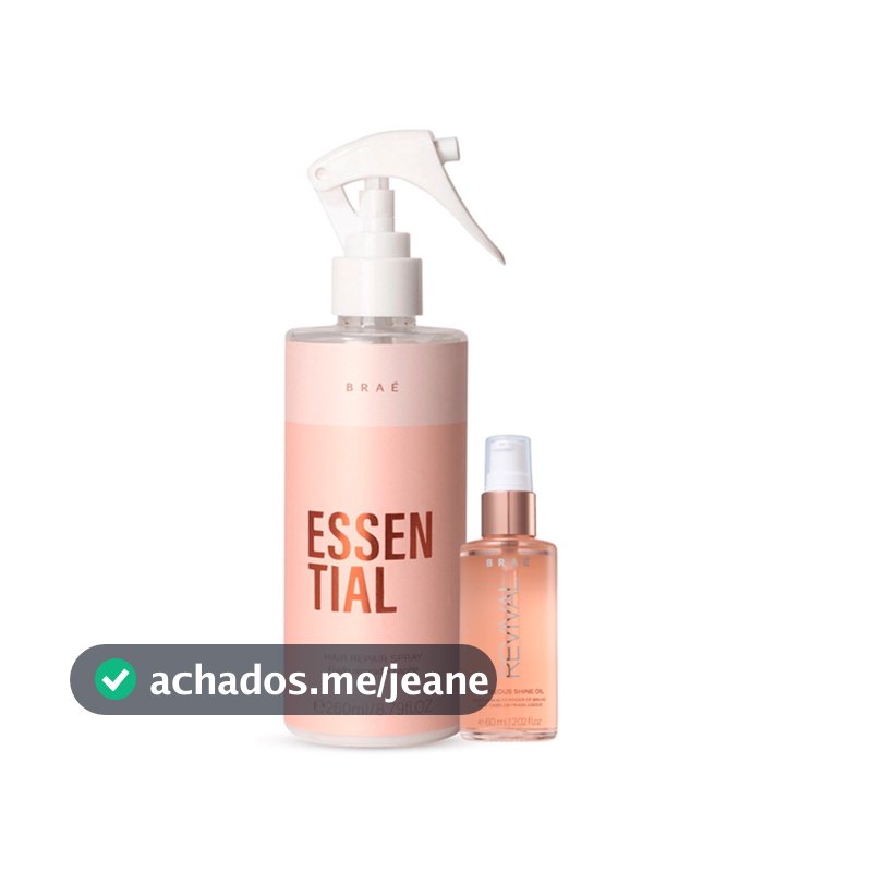 Kit Leave-in Essential e Shine Oil - BRAÉ