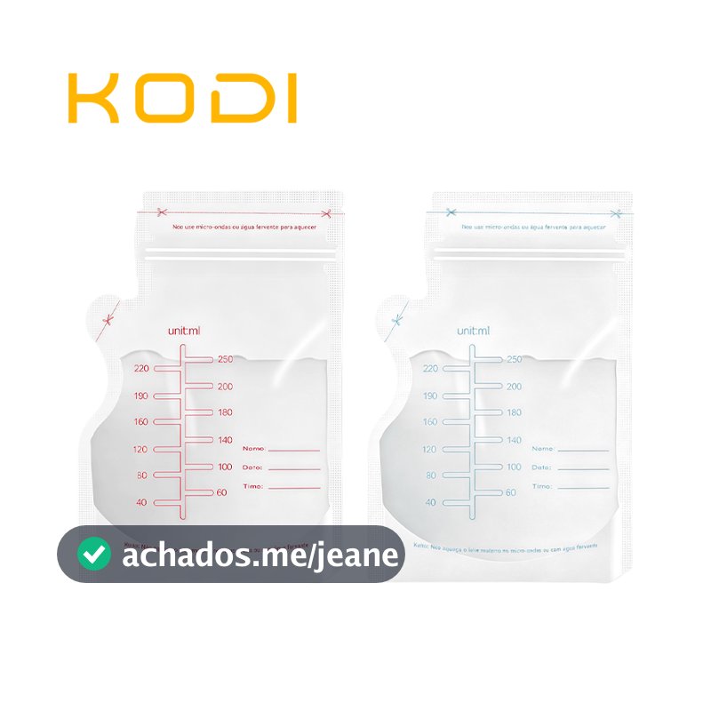 Sacos para Leite Materno 250ml – 30 ou 60 Unidades Kit para Congelamento e Armazenamento de Leite-P1