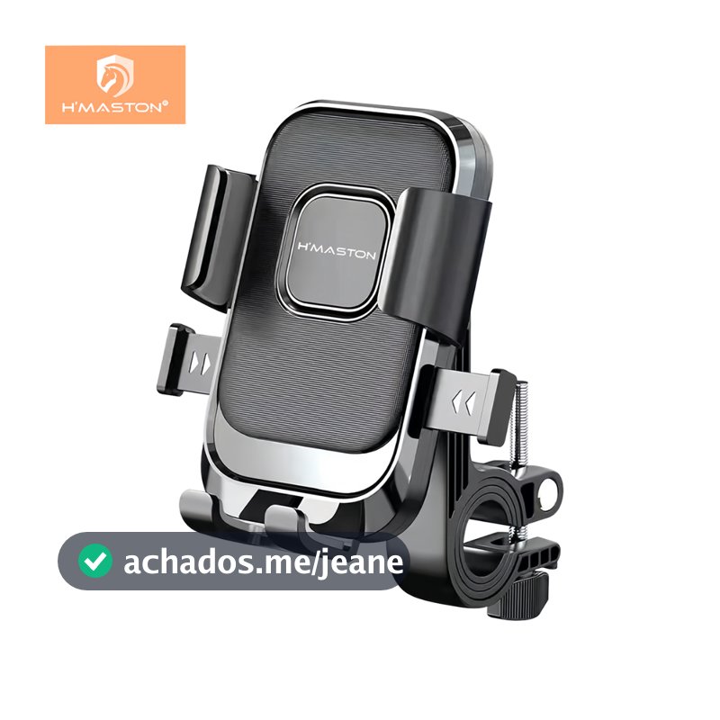 H'maston CJ-90 Suporte de celular para moto e bike ajustável estável gira 360 graus